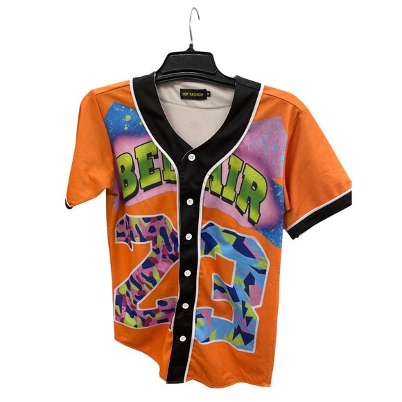 Hop Fashion Bel-Air 23 womans orange green Jersey Size M SKU 8420 - Picture 16 of 16